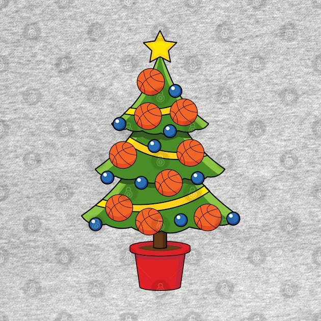 Basketball Christmas Tree by BirdAtWork